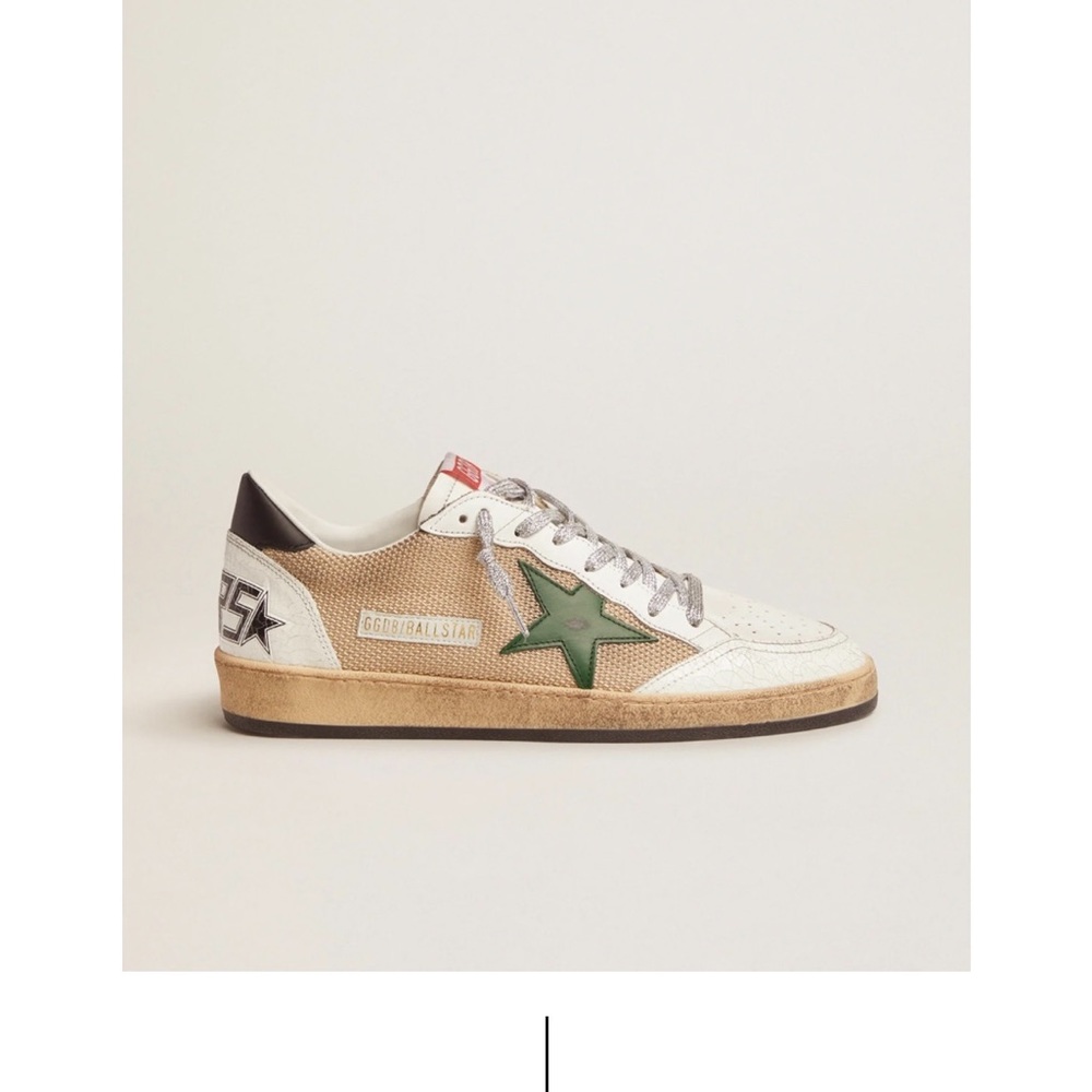 Golden Goose Ball Star sneakers in leather and mesh with black heel tab. - Picture 5 of 9